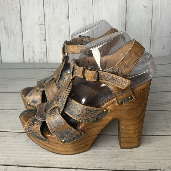 Bed Stu Melissa Nectar Distressed Wedge Heeled Sandal - Picture 8 of 13